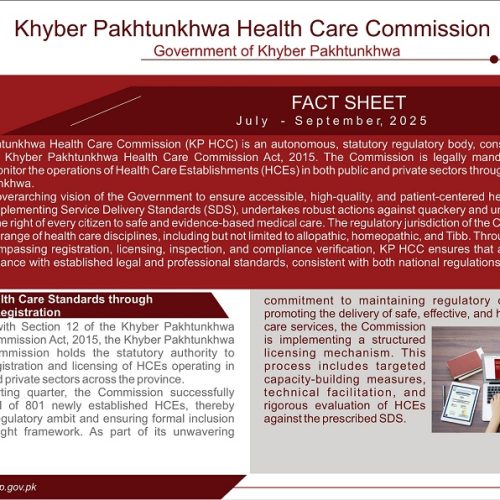 KP HCC Released Quarterely Report (July to Septemeber 2025)
